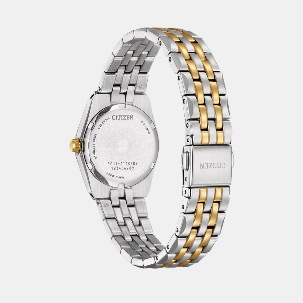 Citizen Corso Women Eco-Drive Green Dial Analog Stainless Steel Watch EW2297-55X