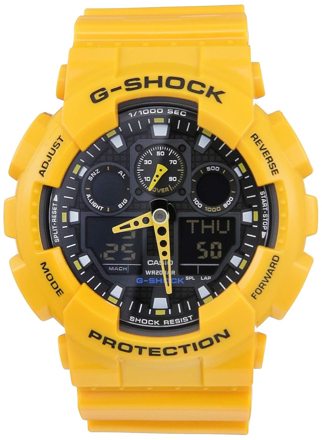 G-Shock Black Dial Resin Strap Analog-Digital Men's Watch GA-100A-9ADR [G273]