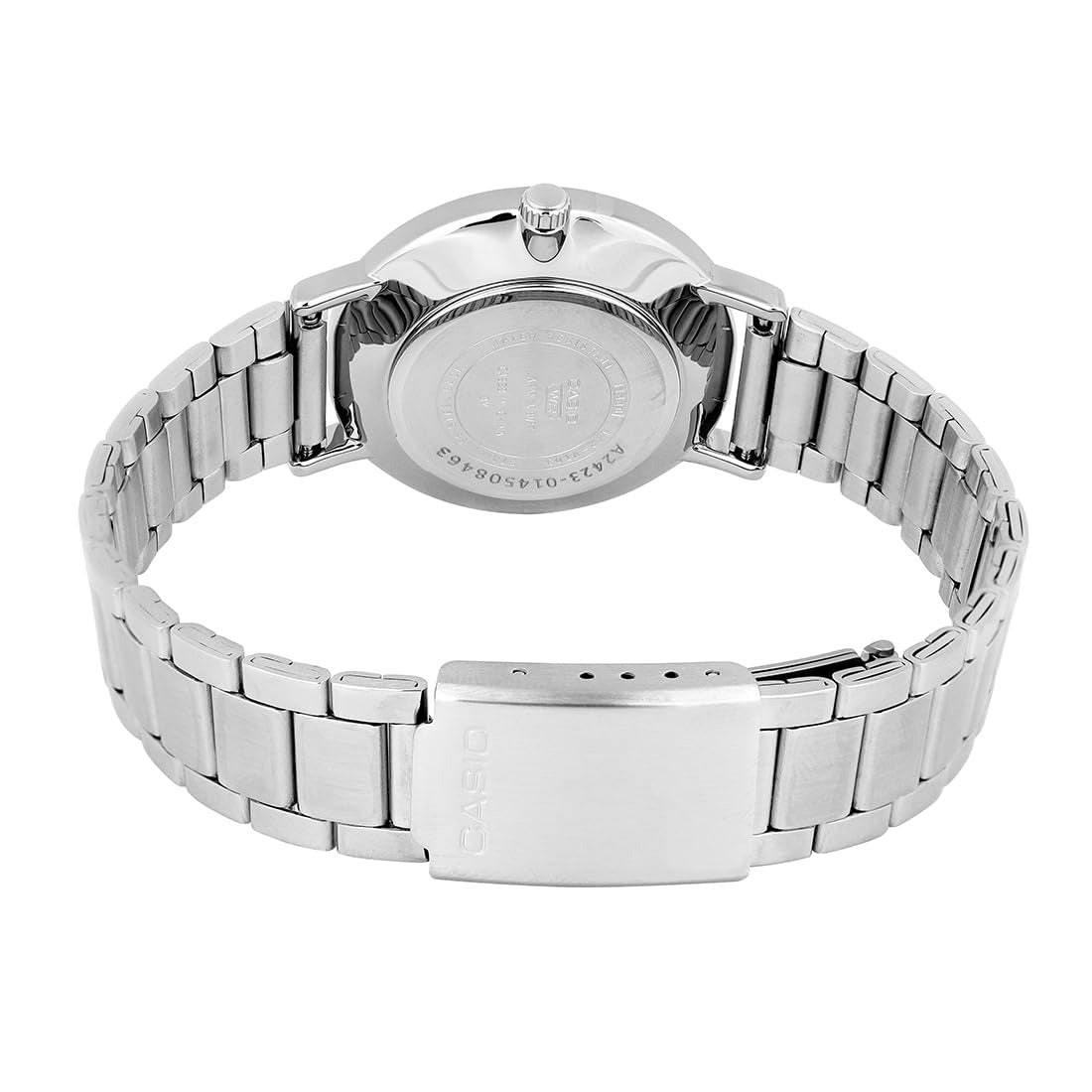 Casio Enticer Analog Pink Dial Stainless Steel Ladies Watch LTP-VT03D-4BDF [A2423]