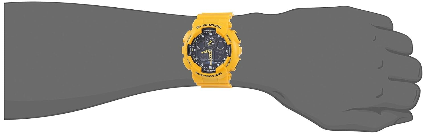 G-Shock Black Dial Resin Strap Analog-Digital Men's Watch GA-100A-9ADR [G273]