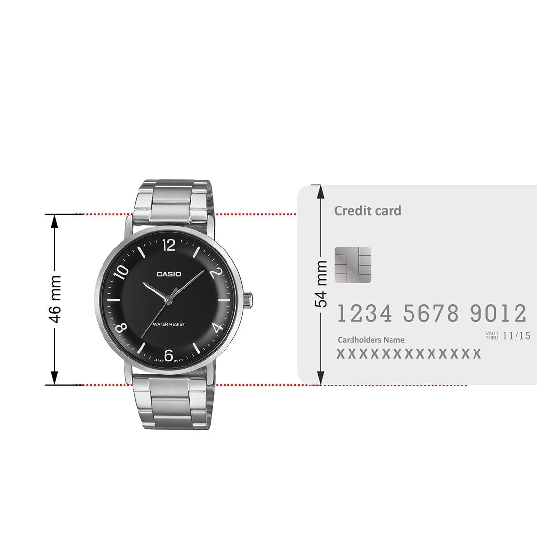 Casio Enticer Quartz Black Dial Analog Men's Watch MTP-VT03D-1BDF