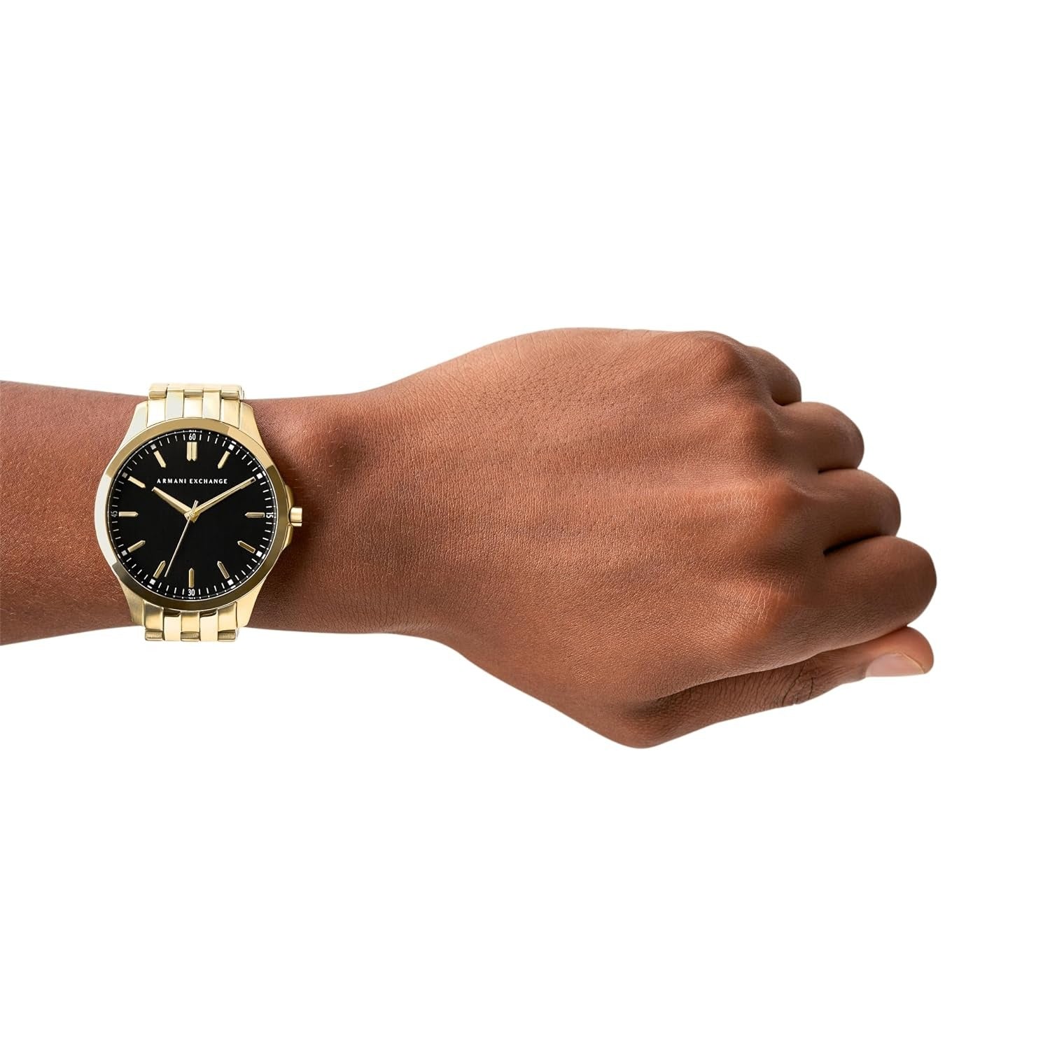 Armani Exchange Hampton Black Dial Gold Men's Watch AX2145