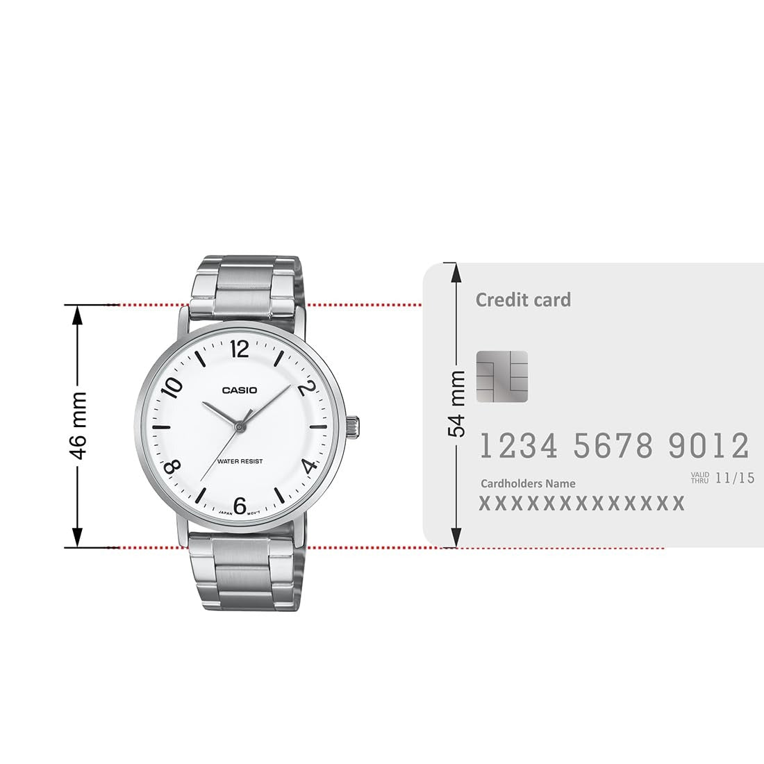 Casio Enticer Quartz White Dial Analog Men's Watch MTP-VT03D-7BDF
