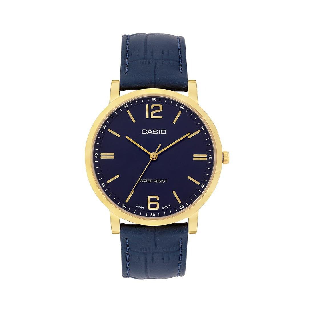 Casio Enticer Blue Dial Stainless Steel Bracelet Analog Watch MTP-SN5YGL-2A