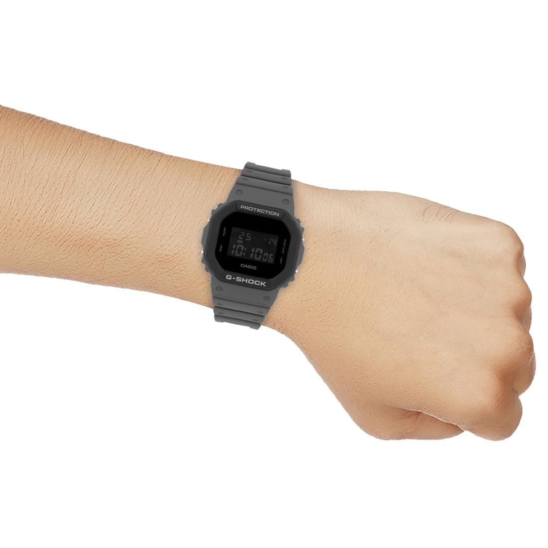 G-Shock Grey White Dial Resin Strap Digital Men's Watch DW-5610UU-8DR (G1647)