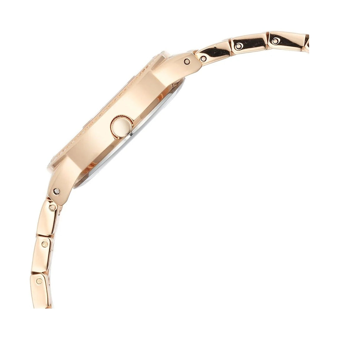 Titan Raga Showstopper Quartz Analog Pink Round Dial Rose Gold Metal Strap Watch For Women - NU95281WM01