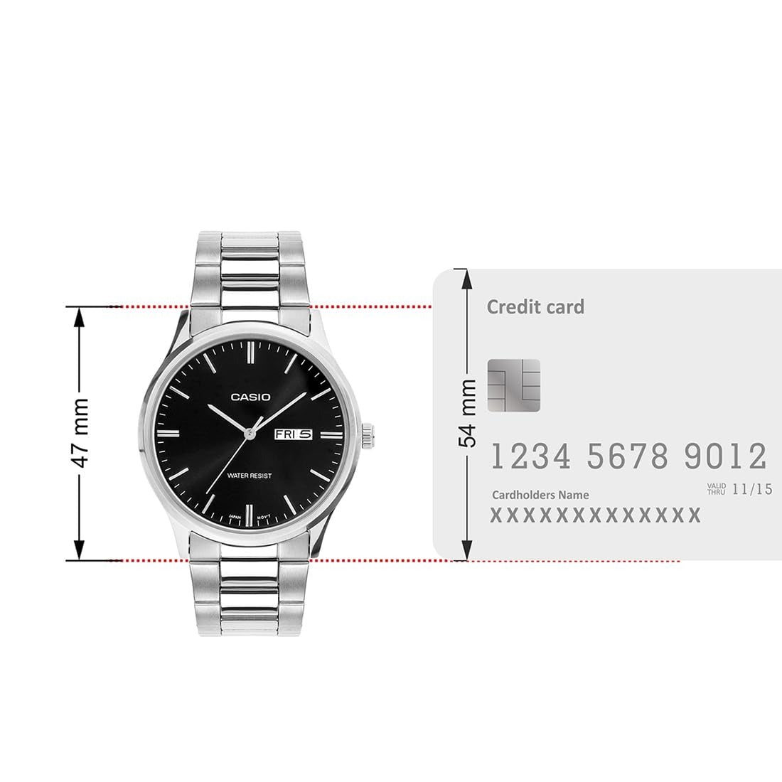 Casio Enticer Analog Black Dial Stainless Steel Strap Men's Watch MTP-SN8YD-1B