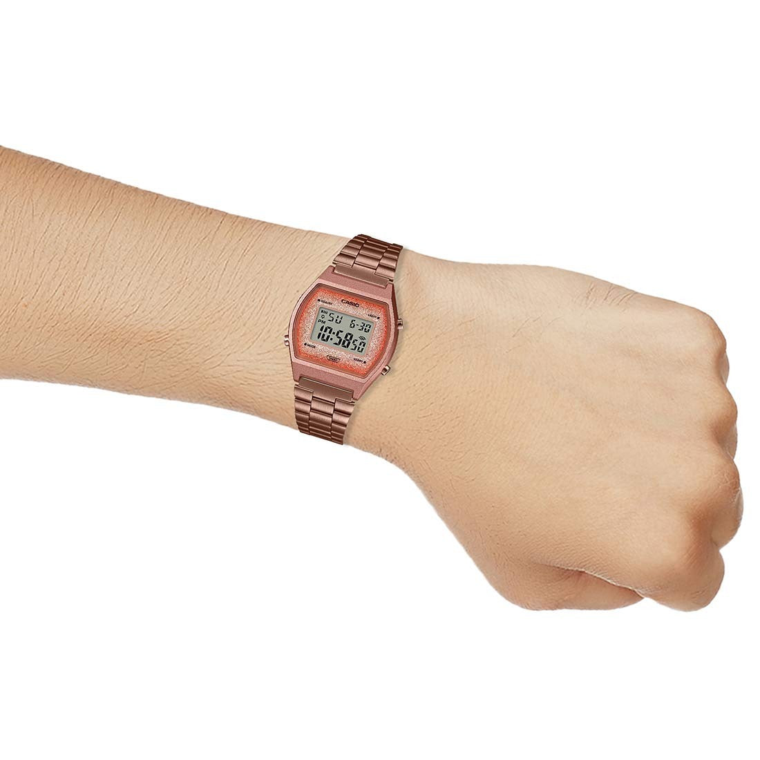 Casio Vintage Digital Rose Gold Dial Stainless Steel Women's Watch B640WCG-5DF [D187]