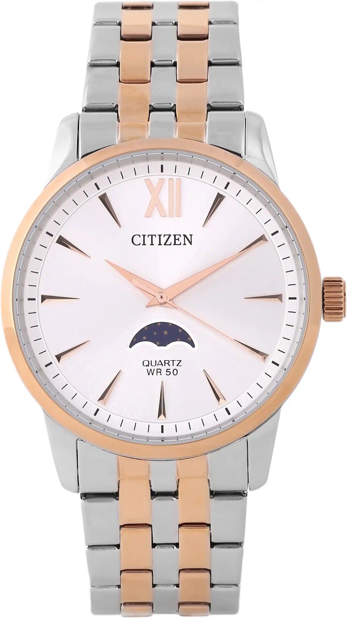 Citizen Men Quartz Silver Dial Analog Stainless Steel Watch AK5006-58A