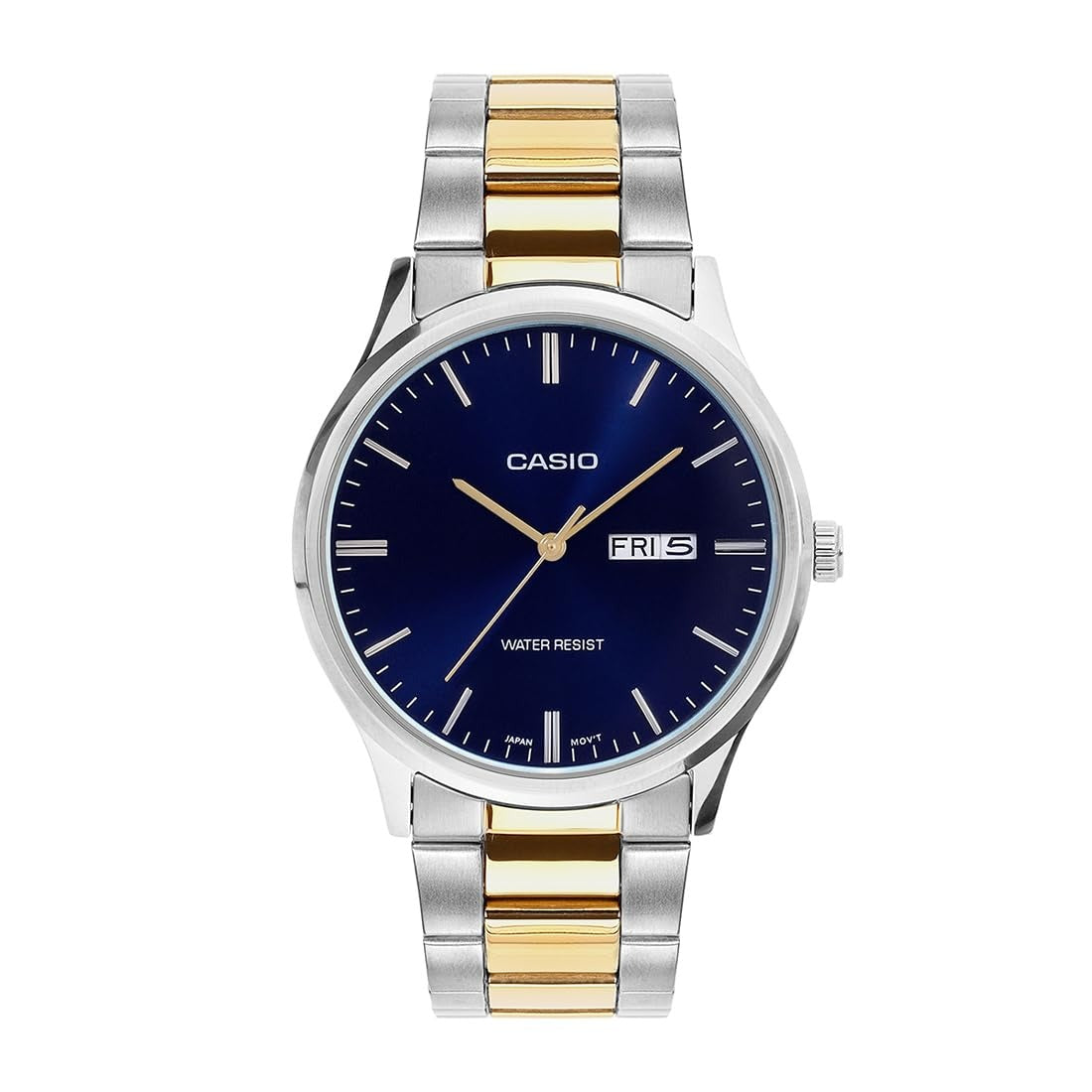 Casio Enticer Analog Blue Dial Stainless Steel Men's Watch MTP-SN8YSG-2B
