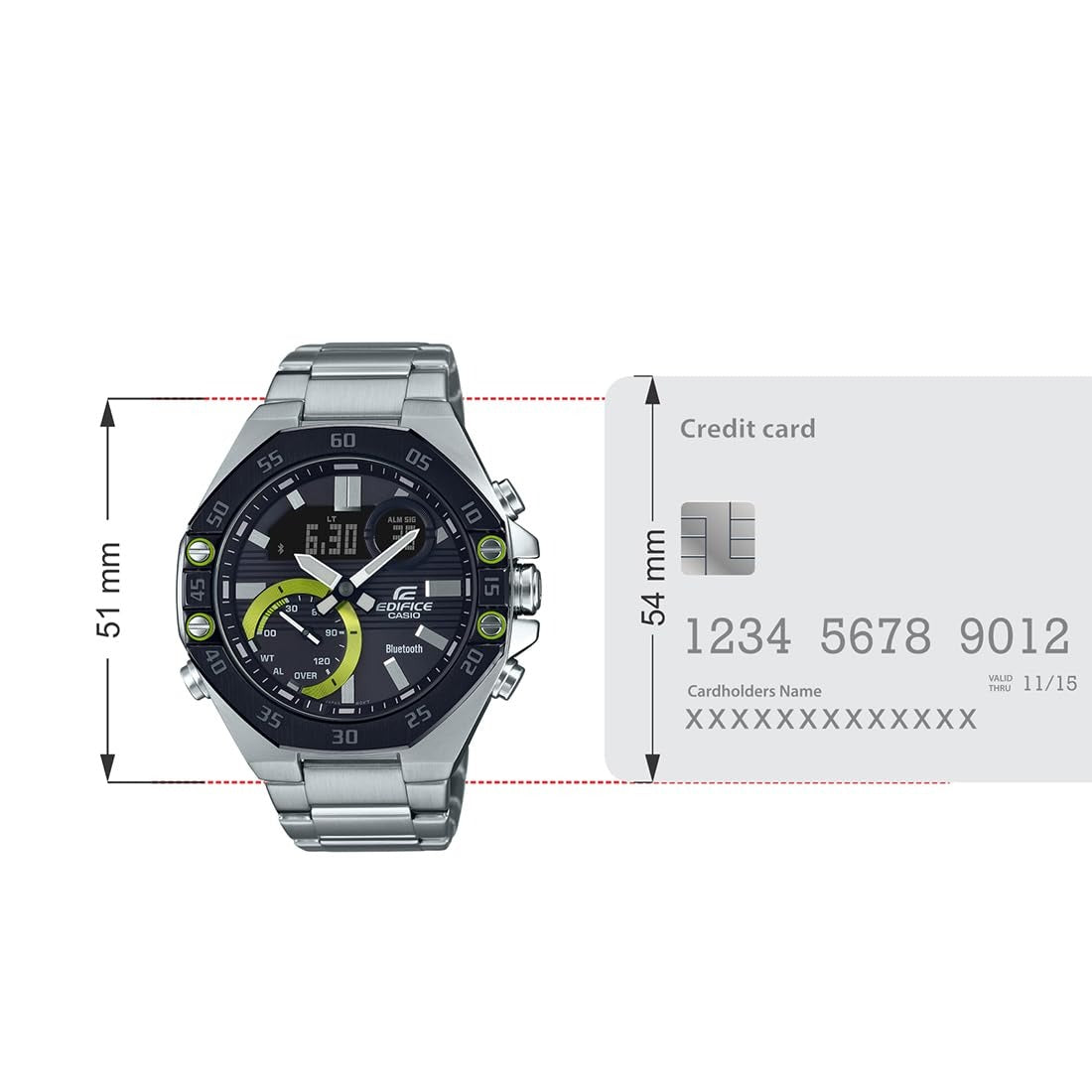 Casio Edifice Quartz Chronograph Men's Watch ECB-10DB-1ADF
