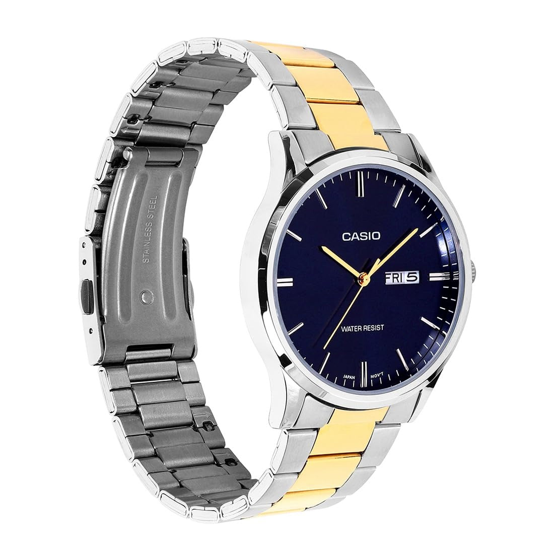 Casio Enticer Analog Blue Dial Stainless Steel Men's Watch MTP-SN8YSG-2B
