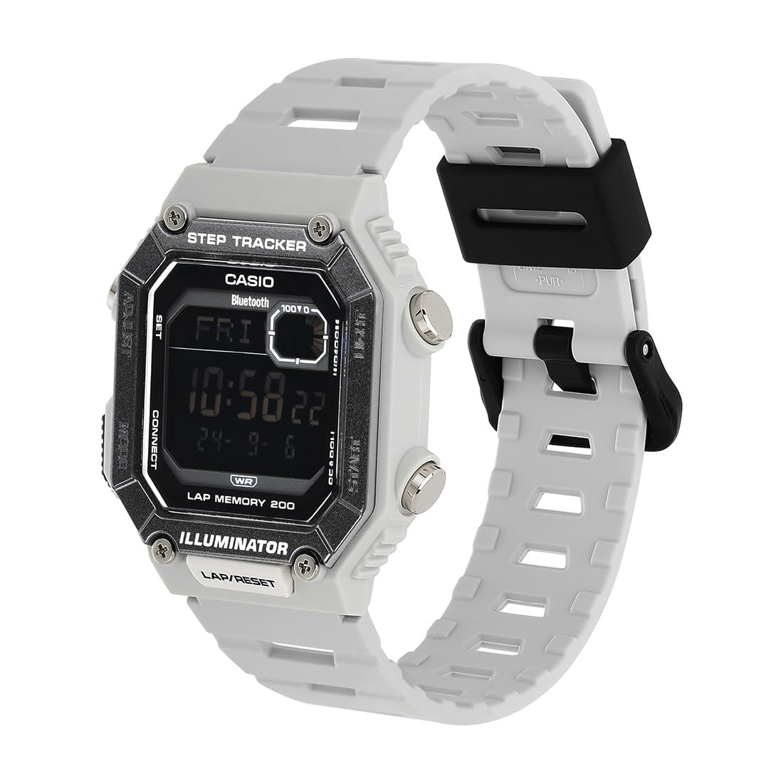 Casio Youth Bluetooth Digital Grey Dial Unisex Watch WS-B1000-8BVDF [D354]