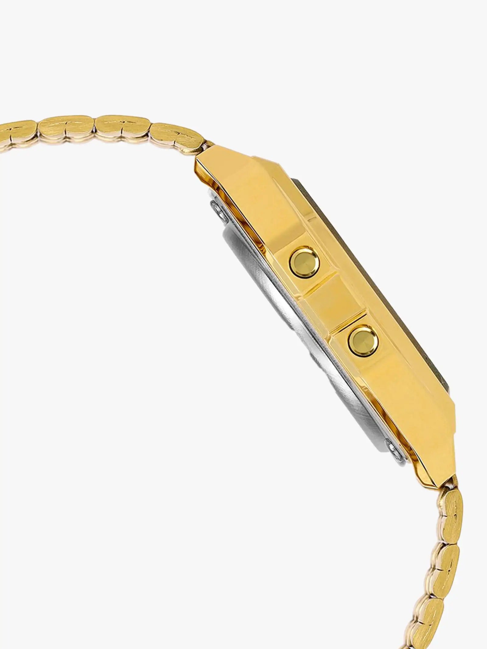 Casio Vintage Quartz Black Dial Gold Digital Unisex Watch A159WGEA-1DF [D162]