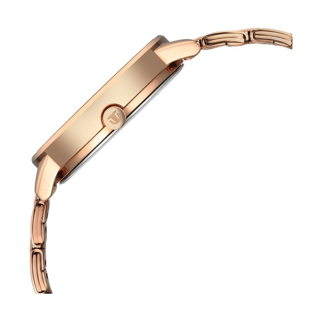 Titan Razzle Dazzle Quartz Analog Rose Gold Dial Stainless Steel Strap Watch For Women - NU2648WM06