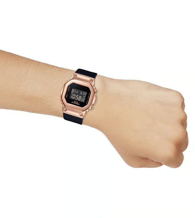 G-Shock GM-S5600PG-1DR Rose Gold Digital Dial Black Resin Strap Women's Watch G1070