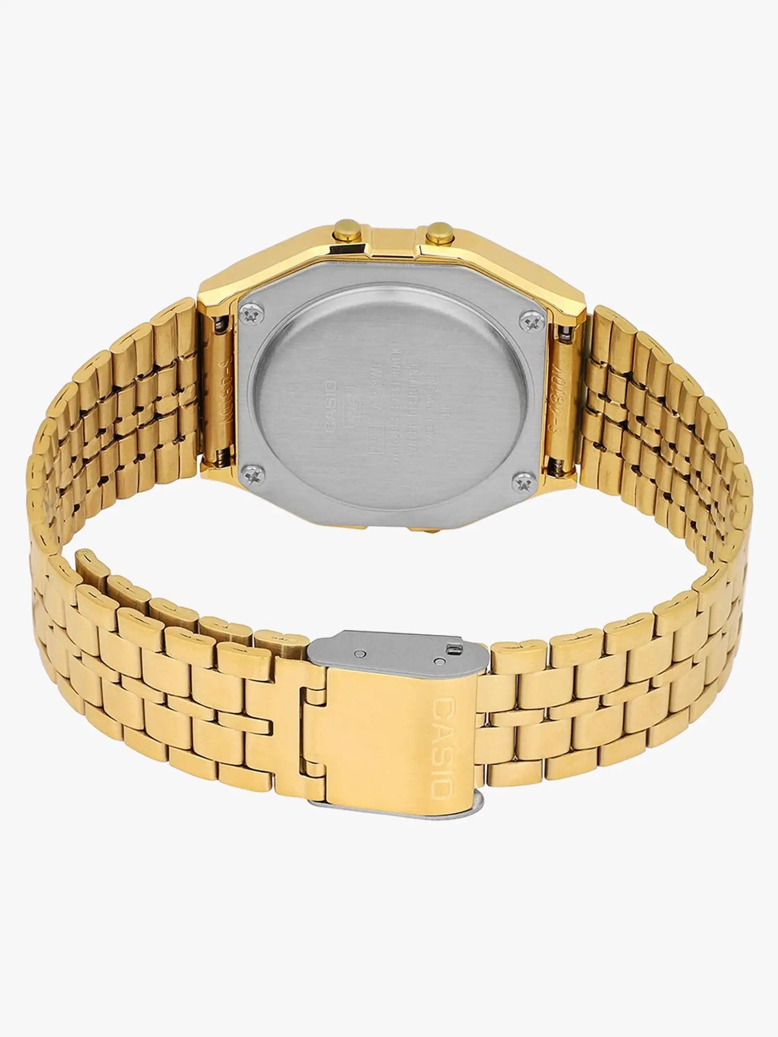 Casio Vintage Quartz Black Dial Gold Digital Unisex Watch A159WGEA-1DF [D162]