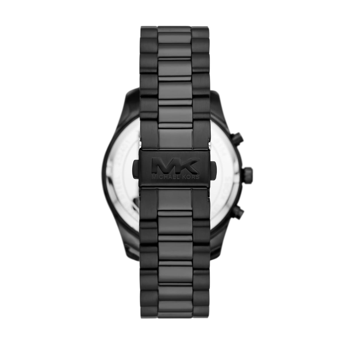 Michael Kors Lexington Quartz Chronograph Black Dial Black Steel Bracelet Men's Watch - MK9154