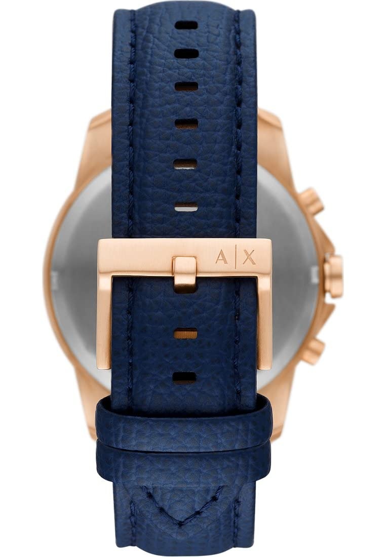 Armani Exchange Banks Blue Leather Men's Watch AX1723