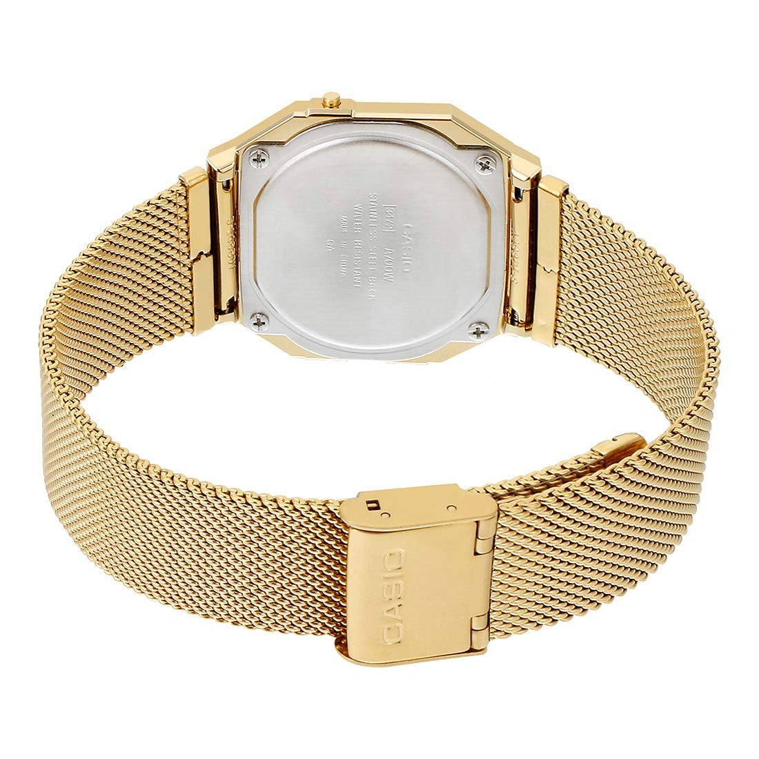 Casio Vintage Quartz Gold Mesh Digital Unisex Watch A700WMG-9ADF [D171]