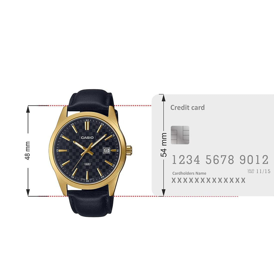 Casio Enticer Analog Black Dial Men's Watch  MTP-VD03GL-1AUDF (A2096)