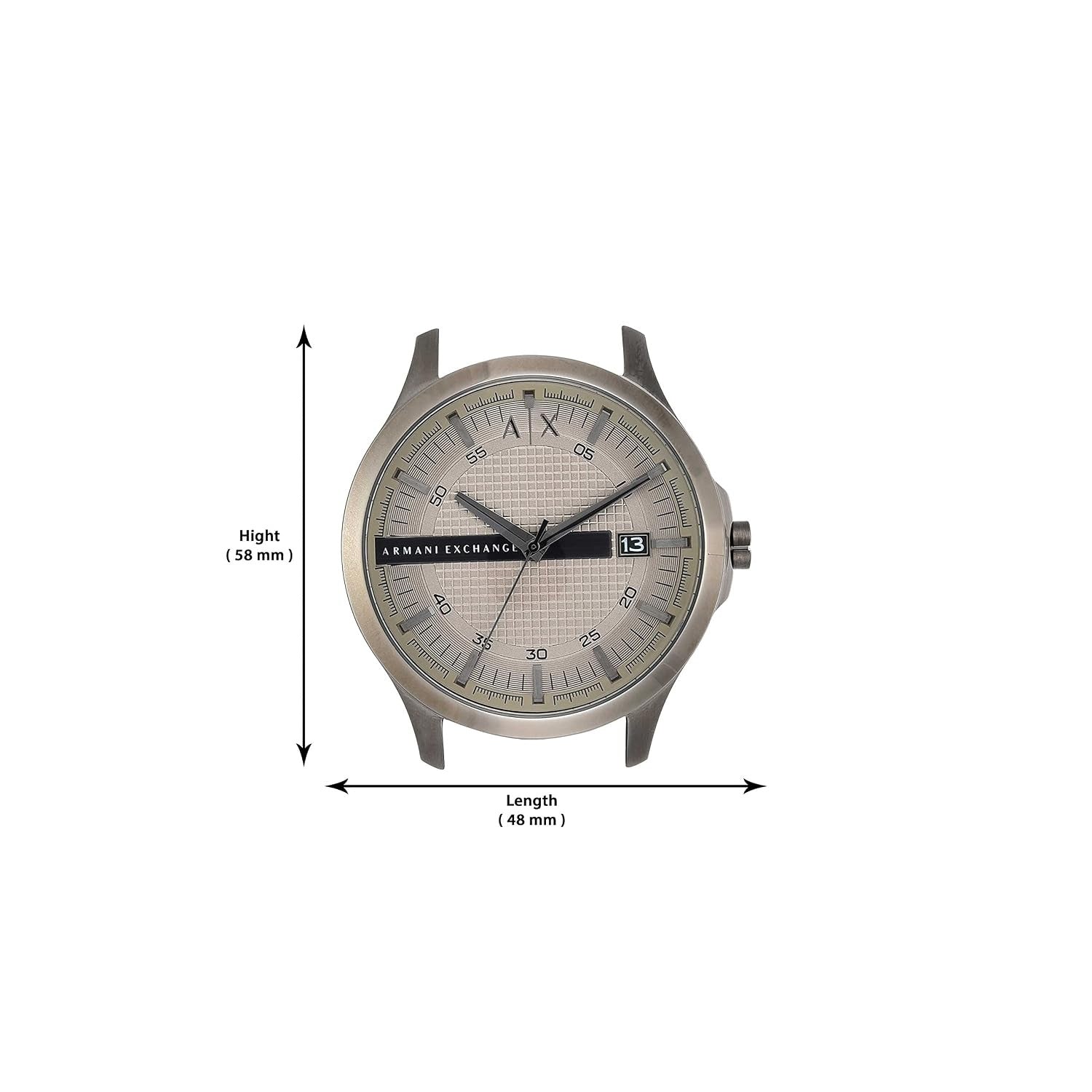 Armani Exchange Hampton Grey Dial Gunmetal Men's Watch AX2194