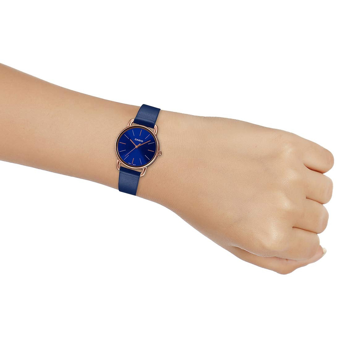 Casio Enticer Quartz Blue Dial Leather Women's Watch  LTP-E412PL-2ADF [A1796]