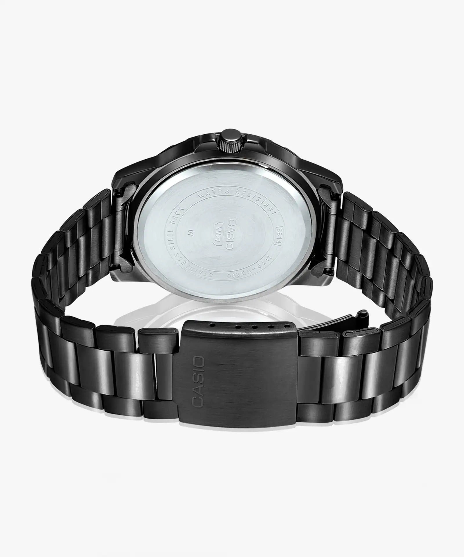 Casio Enticer Black Dial Stainless Steel Strap Analog Men's Watch MTP-VD200B-1BUDF [A2070]