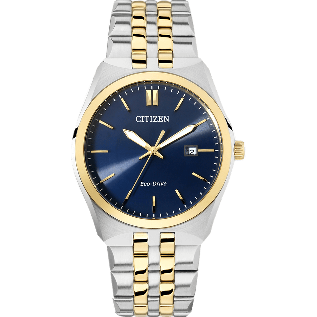 Citizen Corso Men Quartz Blue Dial Analog Stainless Steel Watch BM7334-66L
