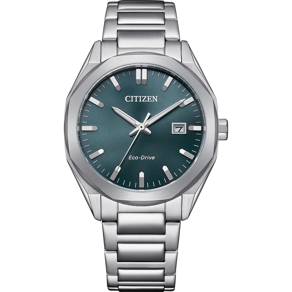 Citizen Eco-Drive Men Eco-Drive Green Dial Analog Stainless Steel Watch BM7620-83X