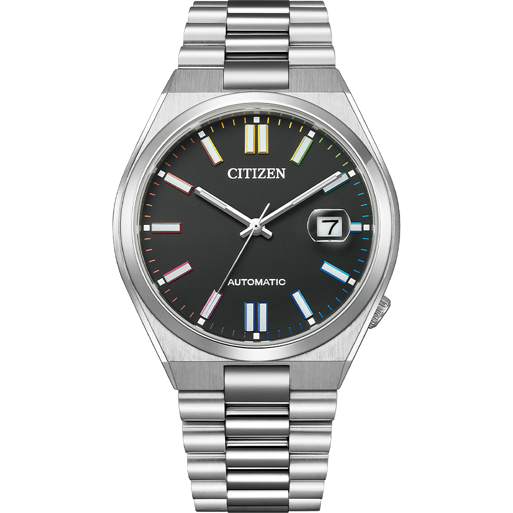 Citizen Tsuyosa Men Automatic Black Dial Analog Stainless Steel Watch NJ0151-53E