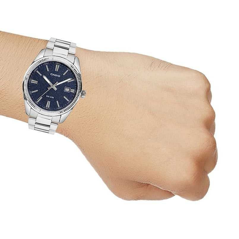 Casio Enticer Quartz Navy Dial Analog Men's Watch MTP-1302DA-2A1VDF [A2485]