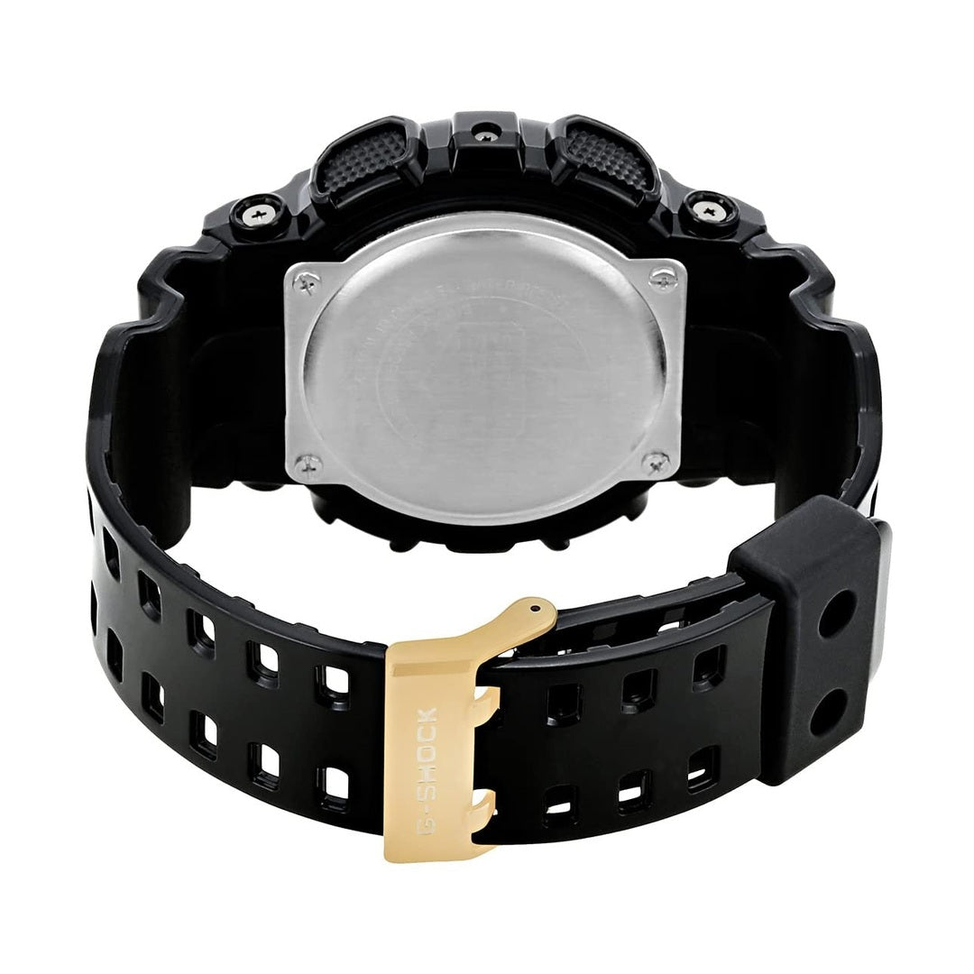 Casio G-Shock Digital Black Gold Dial Resin Strap Men's Watch GD-100GB-1DR (G340)