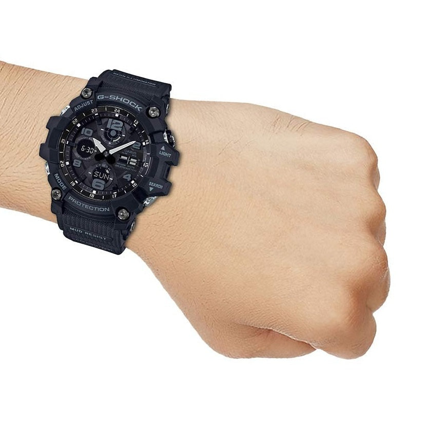 G-Shock Analog-Digital Black Dial Black Resin Strap Men's Watch- GSG-100-1ADR (G830)