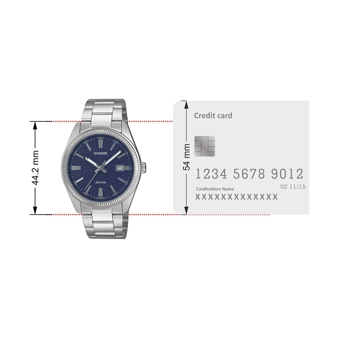 Casio Enticer Quartz Navy Dial Analog Men's Watch MTP-1302DA-2A1VDF [A2485]