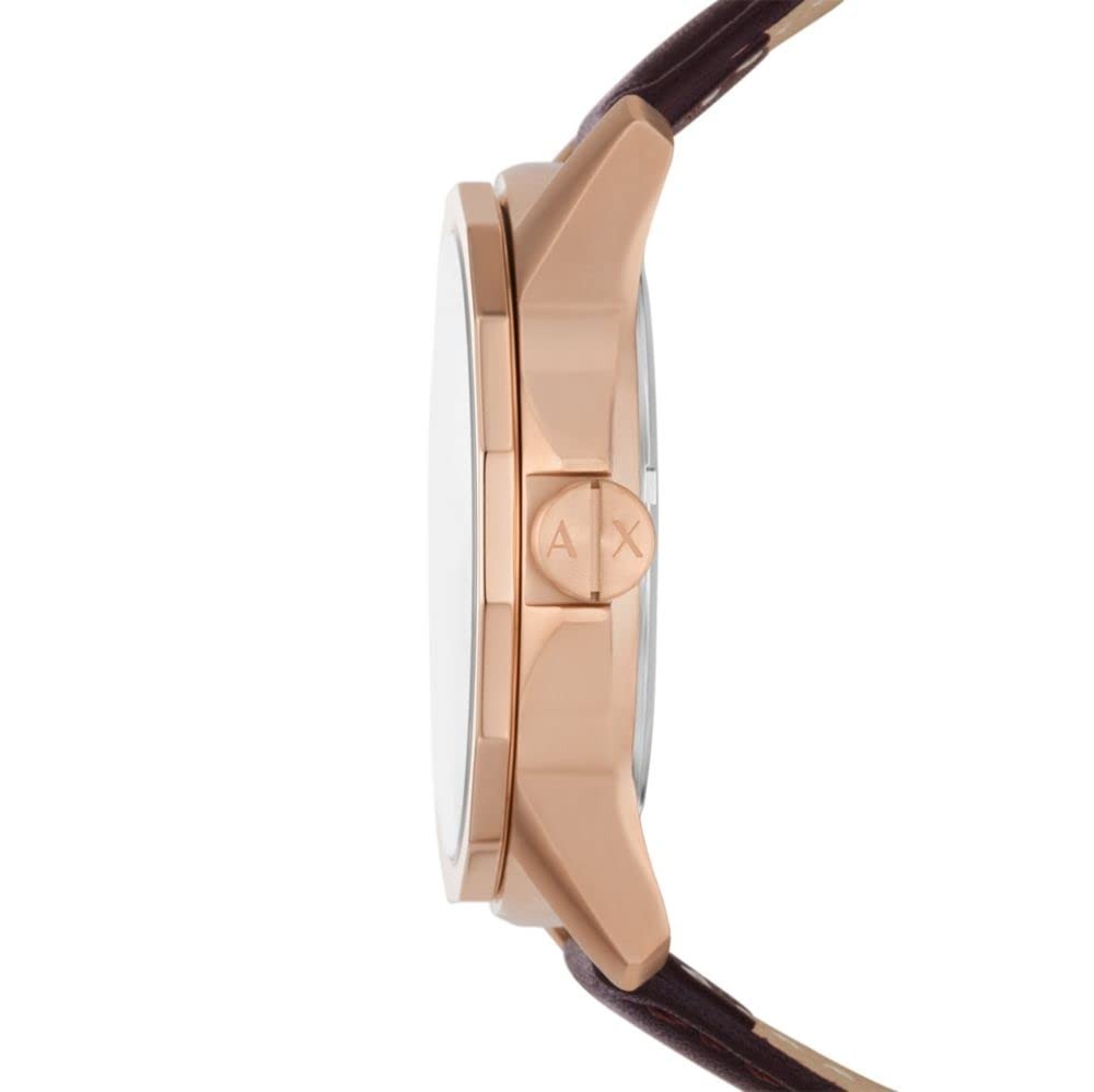 Armani Exchange Dress Brown Leather Men's Watch AX1740