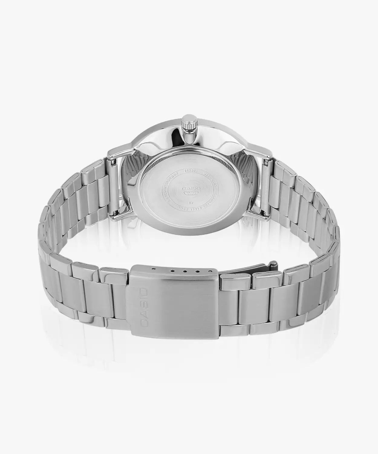 Casio Enticer Quartz Men's White (marbled) Dial Analog Watch MTP-VT01DM-7AUDF