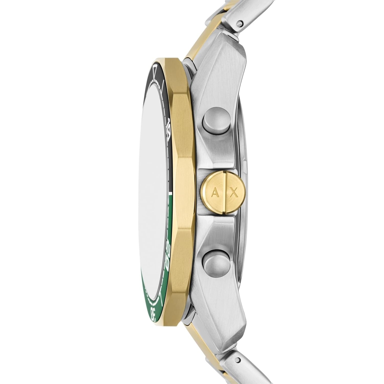 Armani Exchange Green Dial Two-Tone Chronograph AX1966