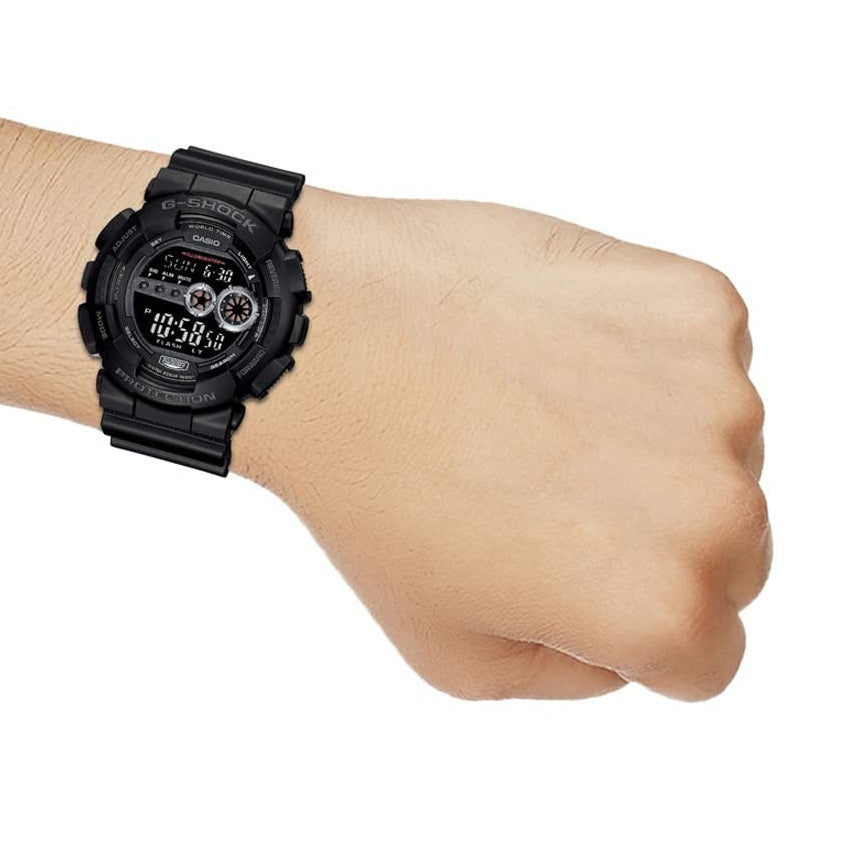 G-Shock Black Dial Resin Strap Digital Men's Watch GD-100-1BDR