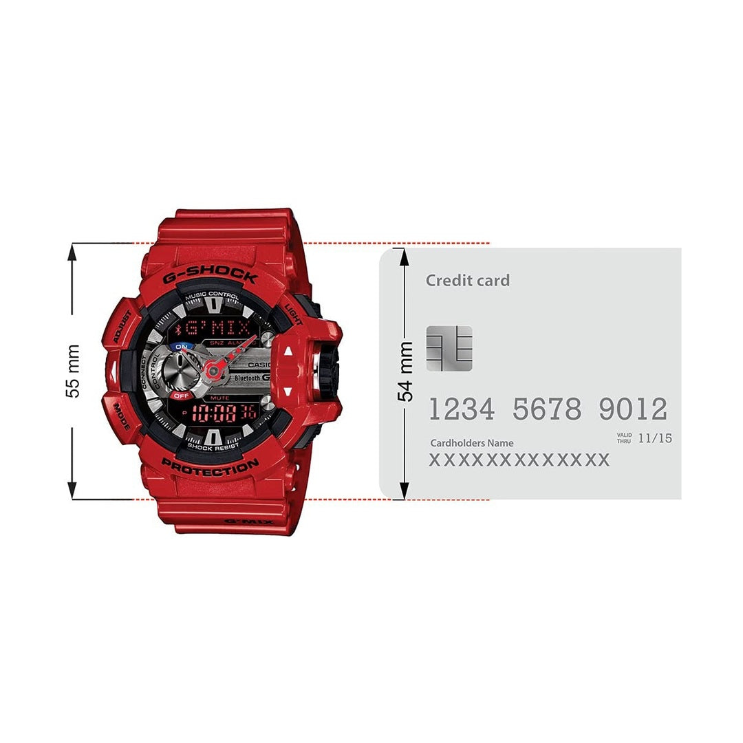 G-Shock Analog-Digital Red & gray Dial Men's Watch - GBA-400-4ADR (G559)
