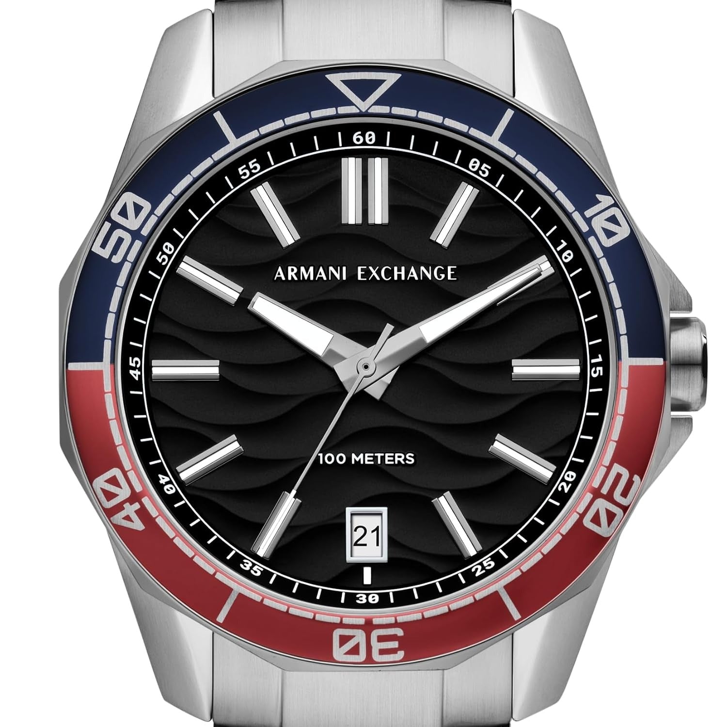 Armani Exchange Spencer Black Dial Silver Men's Watch AX1955