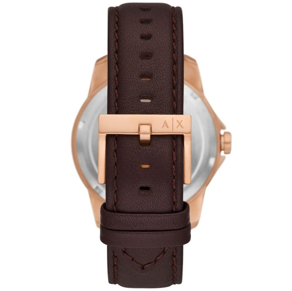 Armani Exchange Dress Brown Leather Men's Watch AX1740