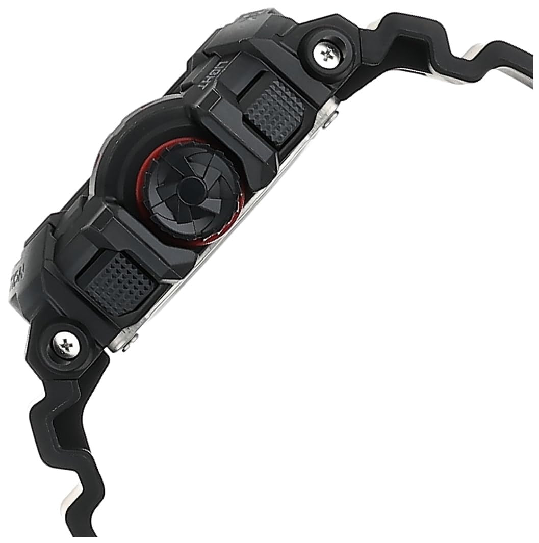 G-SHOCK Black-Red Dial Black Resin Strap Analog-Digital Men's Watch- GA-400-1BDR - G566