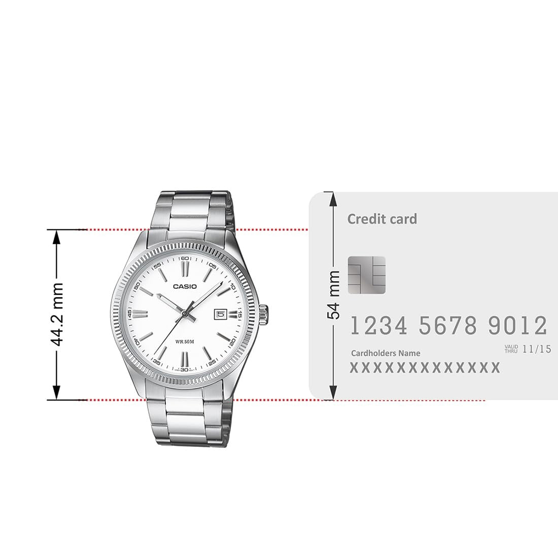 Casio Enticer Quartz White Dial Analog Men's Watch MTP-1302D-7A1VDF [A1539]