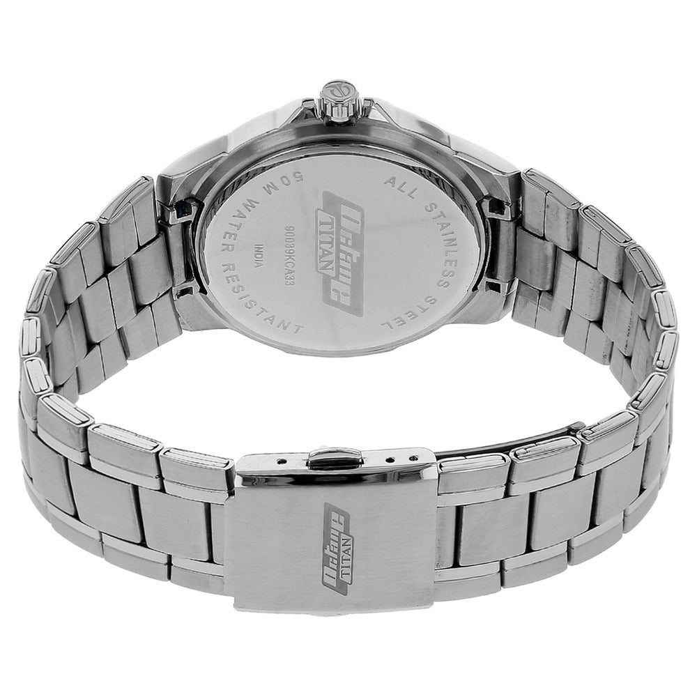 Titan Karishma white Dial Men's Watch 90039KM03