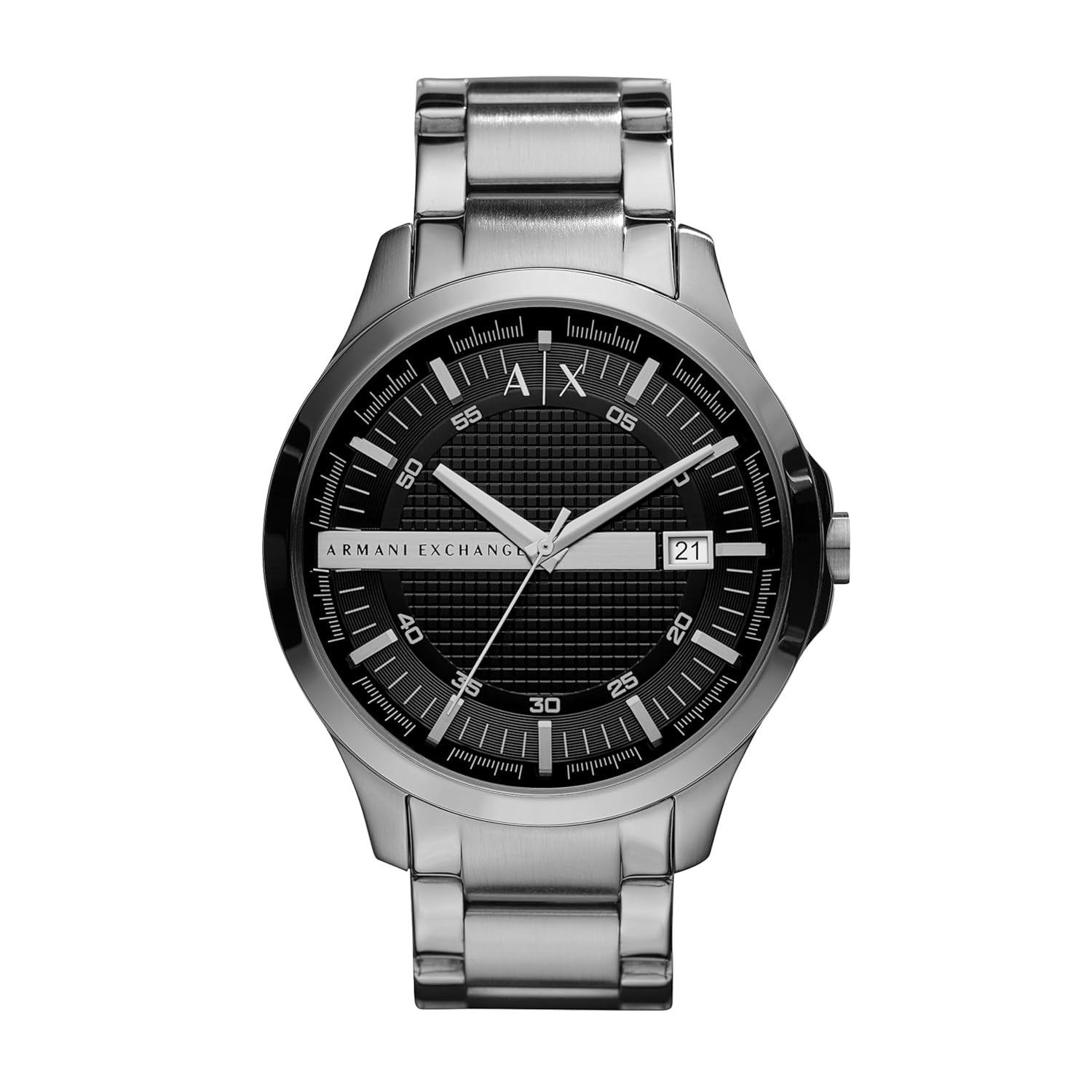 Armani Exchange Hampton Black Dial Silver Men's Watch AX2103