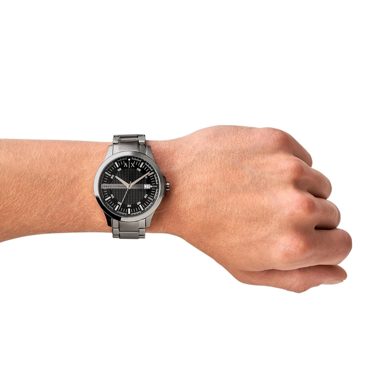 Armani Exchange Hampton Black Dial Silver Men's Watch AX2103