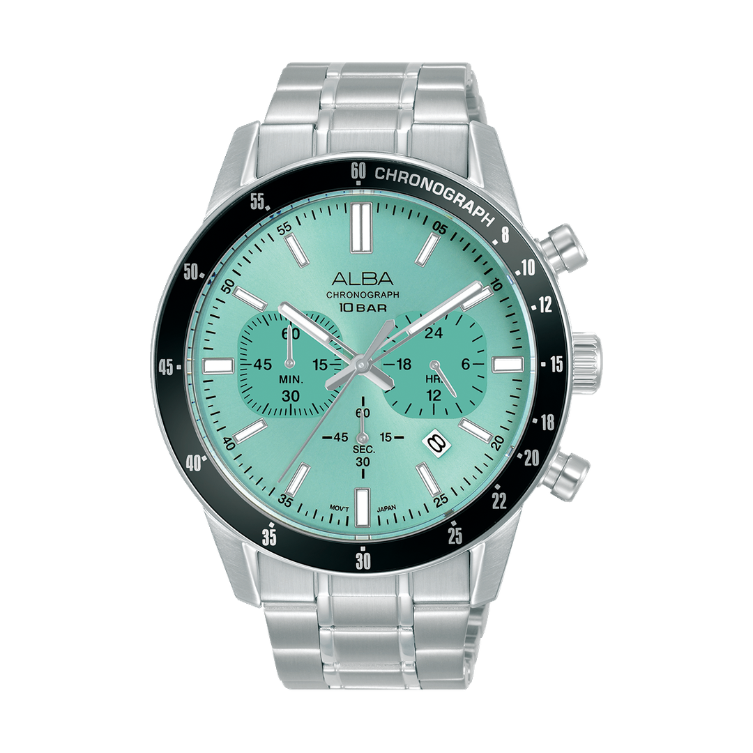 ALBA-AT3J83X1-Man's-Green-Quartz-10 BAR-Watch
