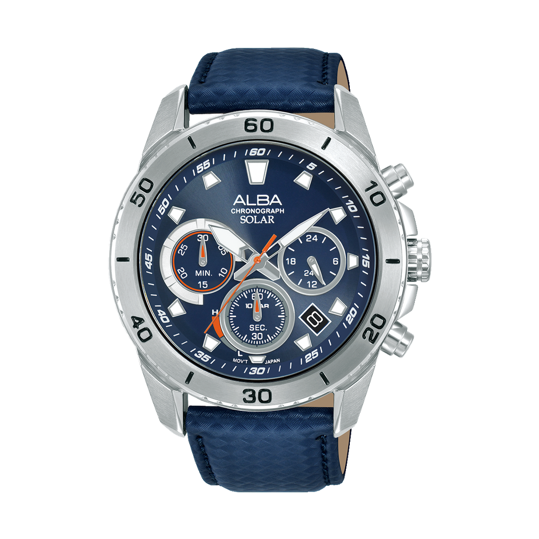 ALBA-AZ5017X1-Man's-Blue-Solar Aq-10 BAR-Watch