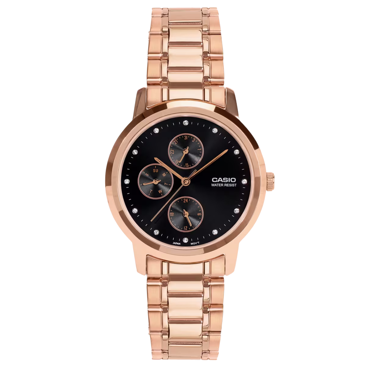 Casio Enticer Ladies Quartz Black Dial Analog Women's Watch LTP-SN6KR-1A [A2496]